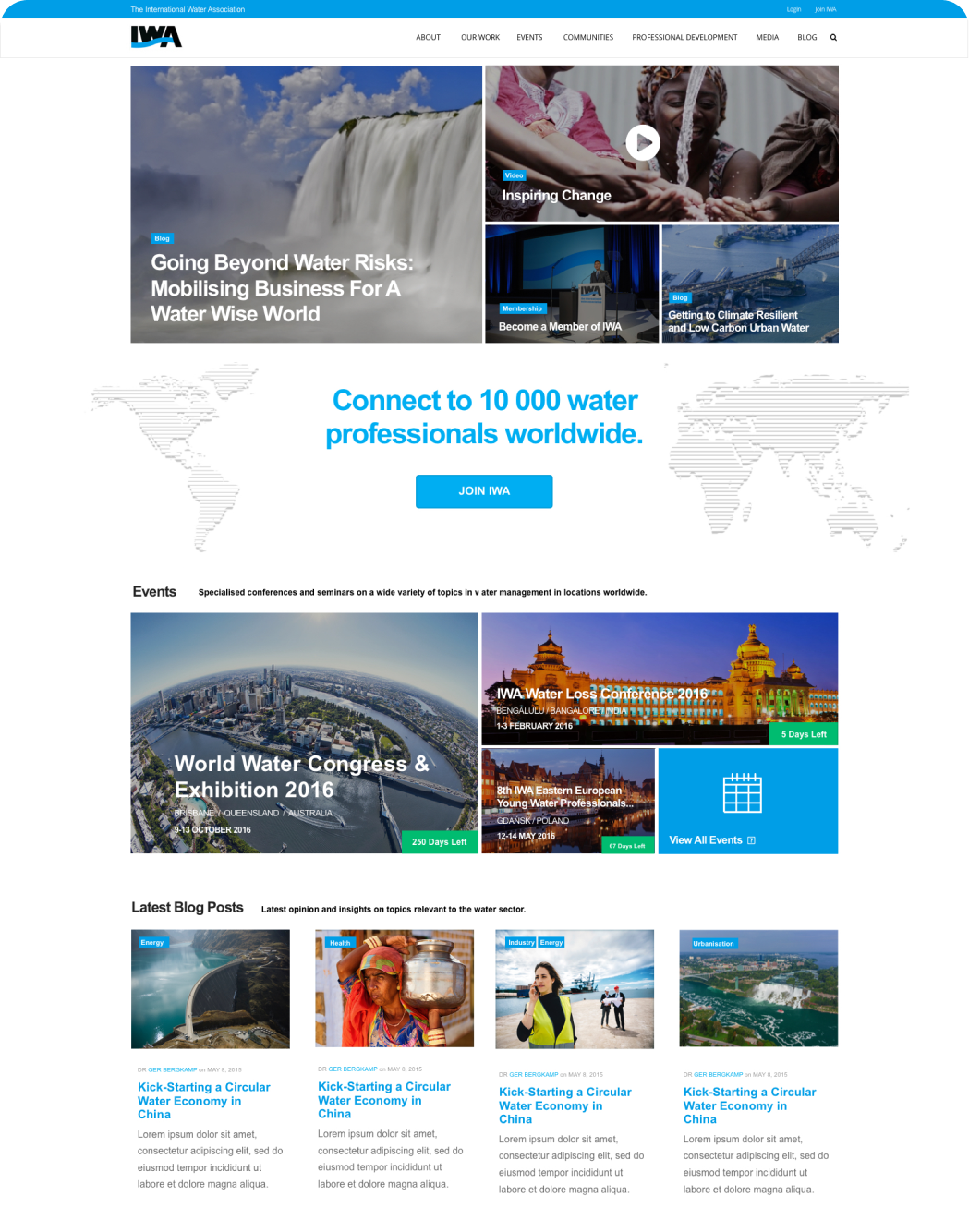 International Water Association campaign visual