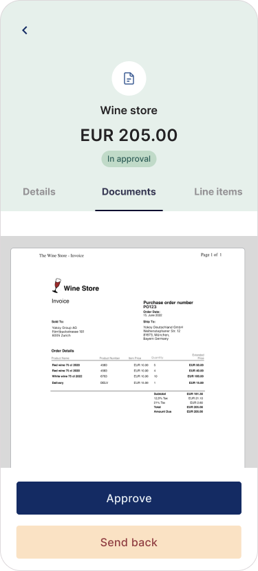 Tab-based prototype — screen 2
