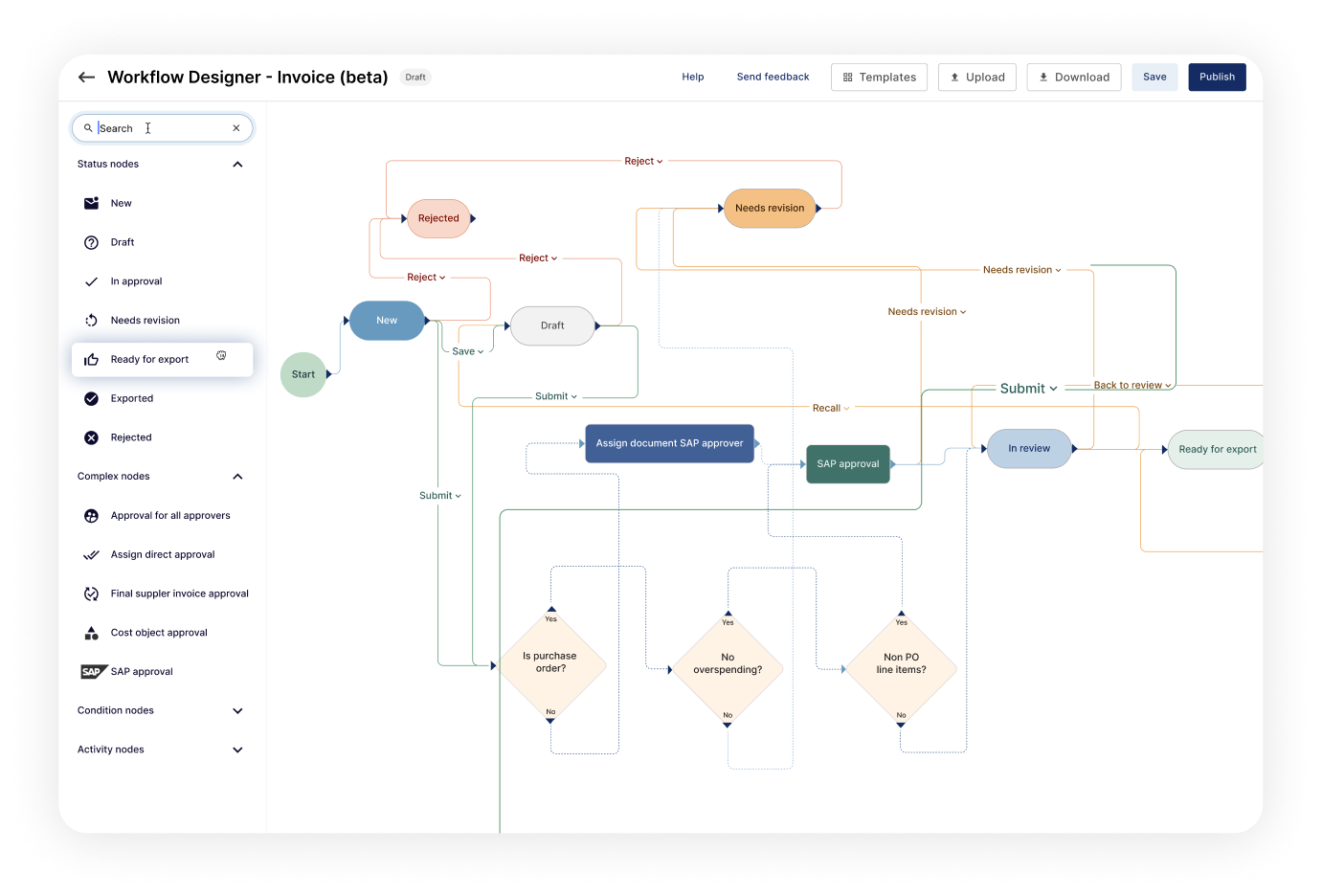 Workflow Designer — Invoice (beta)